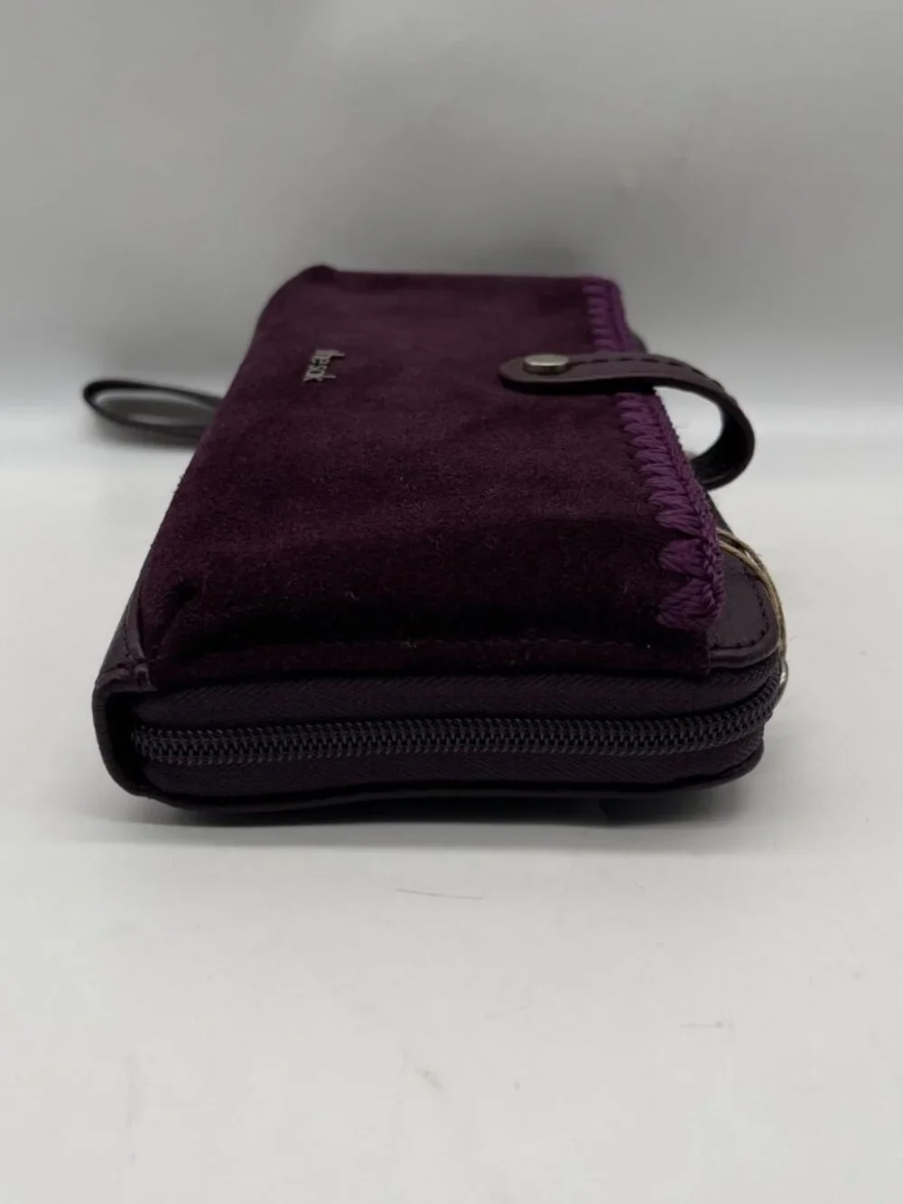 The Sak Iris Large Purple Leather Crossbody Bag